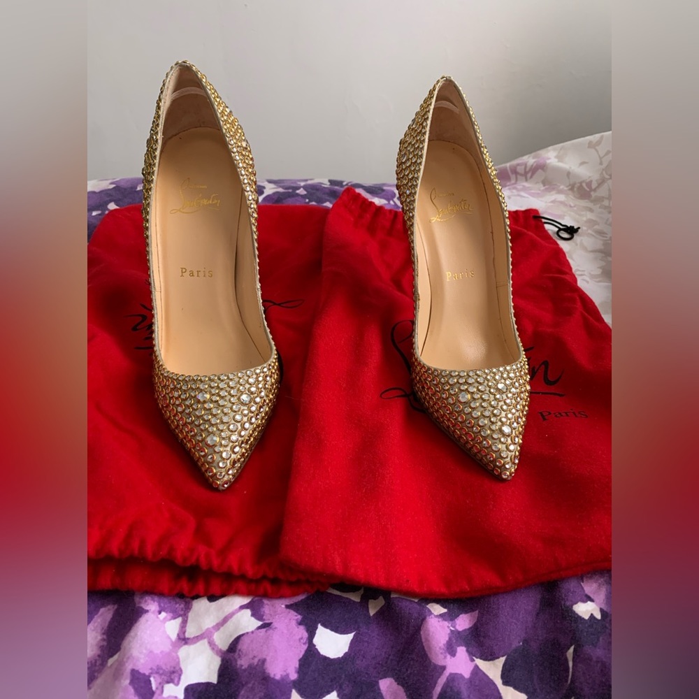 Swarovski Crystal Louboutin Heels - Picture 1 of 12